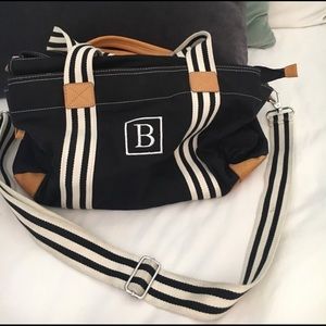 Pottery Barn Diaper Bag with “B”